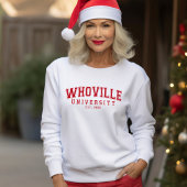 Rode Whoville University Kerst 40e verjaardag Trui