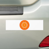 Rode Wiel van Dharma (Boeddhistische Kunst) Bumpersticker (Op auto)