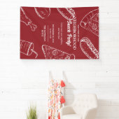 Rode wijk Fun Food Snack Block Party Spandoek (Insitu)