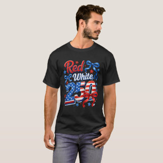 Rode Wijn 250 Jaar Patriottische Vrijheid USA T-shirt