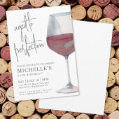 Rode wijn 60ste verjaardag kaart