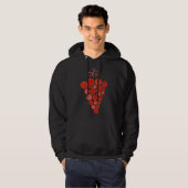Rode wijn 98 hoodie (Voorkant volledig)