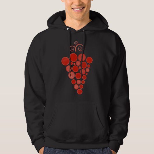 Rode wijn 98 hoodie (Voorkant)