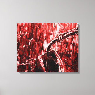 Rode Wijn Abstracte Wandkunst Canvas Afdruk