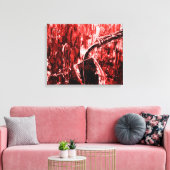 Rode Wijn Abstracte Wandkunst Canvas Afdruk (Insitu (Woonkamer))