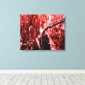 Rode Wijn Abstracte Wandkunst Canvas Afdruk (Insitu (Houten vloer))