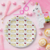 Rode wijn brie kaasstaart Bord (Feest)