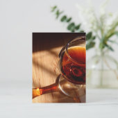 Rode wijn briefkaart (Staand voorkant)