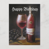 Rode wijn briefkaart (Voorkant)