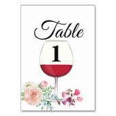 rode wijn, bruiloft, verjaardag, tafelkaart kaart (Achterkant)