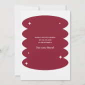 Rode Wijn Buurt Block Party Kaart (Achterkant)