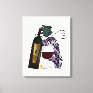 Rode wijn canvas afdruk
