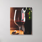 Rode wijn canvas afdruk (Voorkant)
