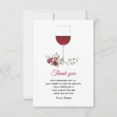 rode wijn dank je kaart (Voorkant)