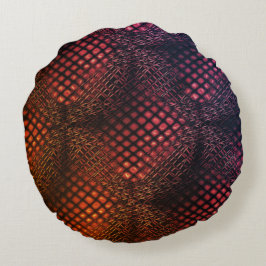 Rode wijn die eruit ziet als een hoek van jute net rond kussen