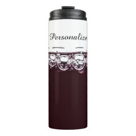 Rode wijn elegant paarse wit thermosbeker