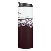Rode wijn elegant paarse wit thermosbeker (Geroteerd rechts)