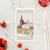 Rode wijn en kaas Charcuterie Board servetten (Insitu)