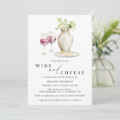 Rode wijn en kaas | Vrijgezellenfeest voor wijnpro Kaart (Staand voorkant)