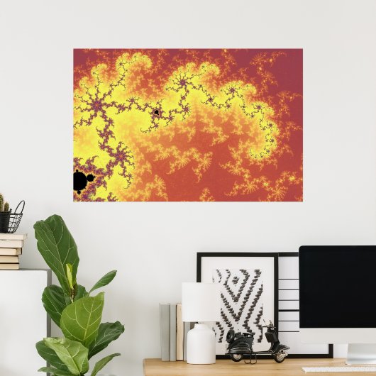 Rode wijn en mosterd poster (Thuiskantoor)