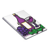 Rode wijn en Paarse druiven Notitieboek (Rechterzijde)