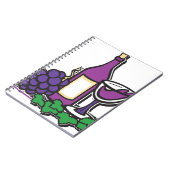 Rode wijn en Paarse druiven Notitieboek (Linkerzijde)