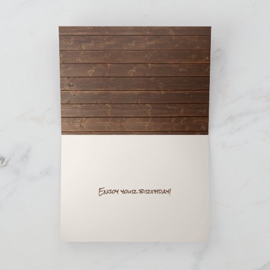 Rode wijn en touw verjaardag kaart (Binnen)