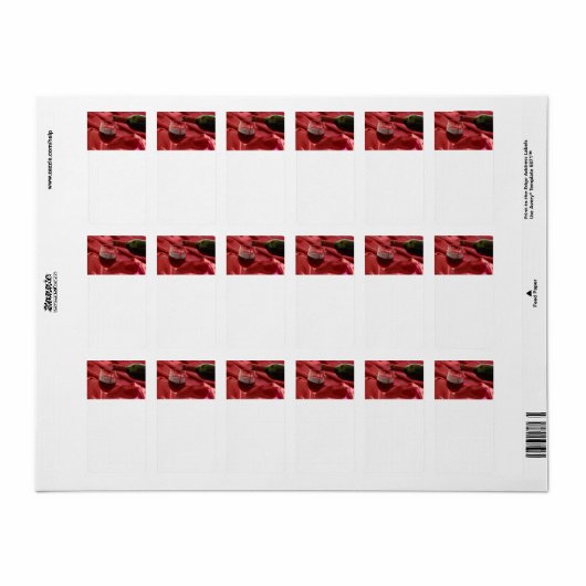 Rode wijn etiket (Full Sheet)