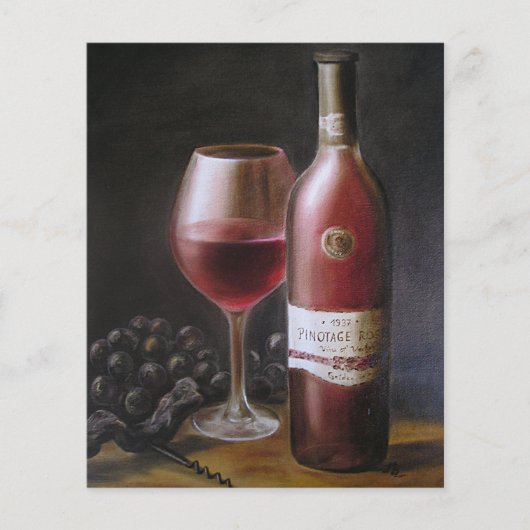 Rode wijn flyer (Voorkant)