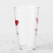 Rode wijn glas (Links)