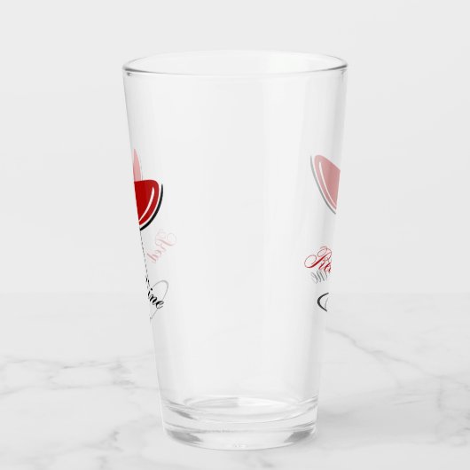 Rode wijn glas (Rechts)
