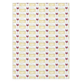 Rode wijn Glas Brie-kaasmakerij Afdruktablet Tafelkleed (Voorkant)