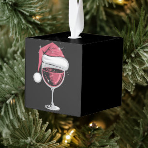Rode wijn glas Kerst Grappig Kerstmis Xmas  Decoratie