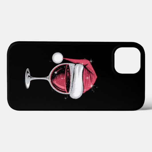 Rode Wijn Glas Kerst Grappige Kerst Kerstmis Case-Mate iPhone Case (Achterkant (horizontaal))