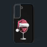 Rode Wijn Glas Kerst Grappige Kerst Kerstmis Samsung Galaxy Hoesje<br><div class="desc">Rode Wijn Glas Kerst Grappige Kerst Kerstman</div>