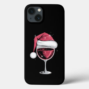 Rode wijn glas Kerst Grappige Kerst Xmas Case-Mate iPhone Case
