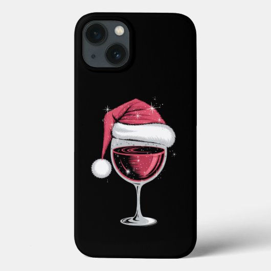 Rode wijn glas Kerst Grappige Kerst Xmas  Case-Mate iPhone Case (Achterkant)