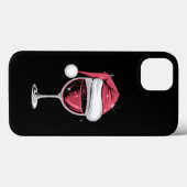 Rode wijn glas Kerst Grappige Kerst Xmas  Case-Mate iPhone Case (Achterkant (horizontaal))