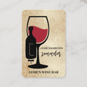 Rode Wijn Glas Wijnbar QR Code Zakelijke Kaart Visitekaartje