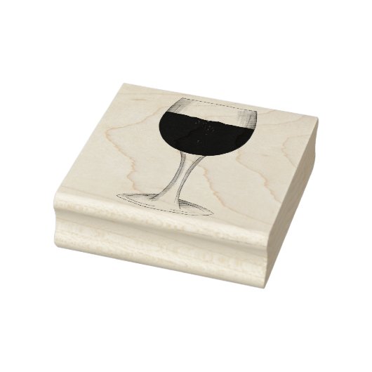 Rode wijn Glass Merlot Cabernet Malbec Winery Rubberstempel (Stempel)