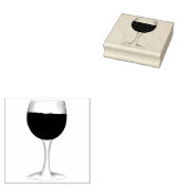 Rode wijn Glass Merlot Cabernet Malbec Winery Rubberstempel (Gestempeld)