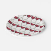 Rode wijn Glazen glazen bril Cocktail Party Bord (Gekanteld)