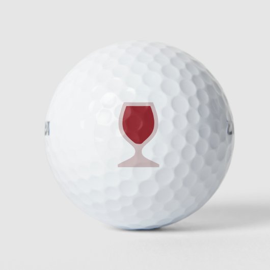 Rode wijn golfballen (Voorkant)