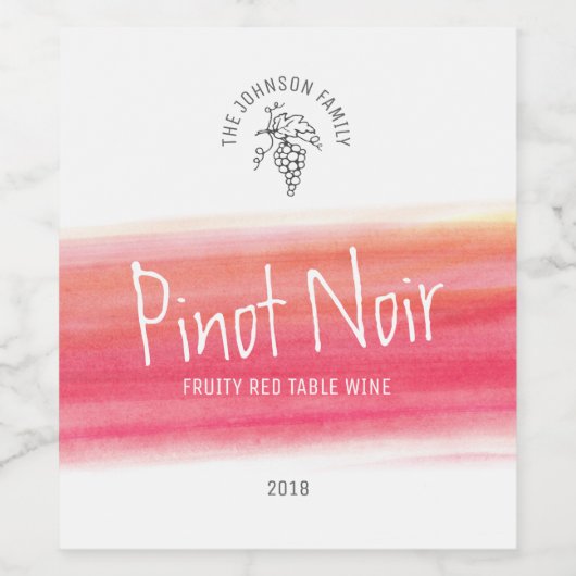 Rode wijn huis wijnmakers aangepaste wijnlabels wijn etiket (Enkel label)