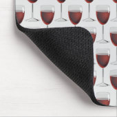 rode wijn in glas muismat (Hoek)