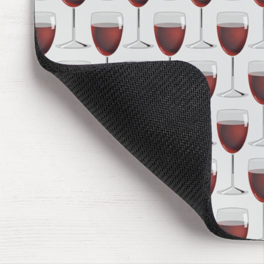 rode wijn in glas muismat (Hoek)