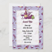 Rode wijn kaart (Achterkant)