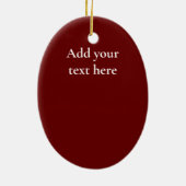 Rode wijn keramisch ornament (Achterkant)