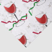 Rode Wijn Kerstmis Tissuepapier (Detail)