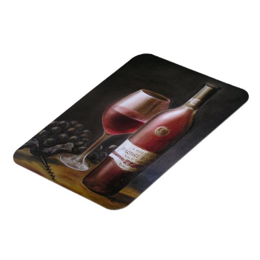 Rode wijn magneet (Linkerzijde)